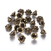 Tibetan Style Bell Filigree Bead Caps TIBE-A23845-AB-FF-1