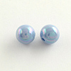 AB Color Plated Acrylic Round Beads SACR-Q109-6mm-M-2