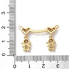 Brass Pave Cubic Zirconia Pendants KK-M287-06G-B-3