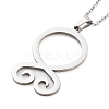 Non-Tarnish 304 Stainless Steel Pendant Necklaces NJEW-P306-04P-1