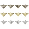 12Pcs 3 Colors Iron Filigree Joiner Links IFIN-YW0003-47-1