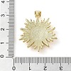 Brass Micro Pave Clear Cubic Zirconia Pendants KK-Q813-12A-G-3