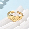 304 Stainless Steel Cuff Rings RJEW-P150-16G-2