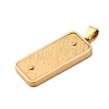 304 Stainless Steel Pendants STAS-U043-01G-2