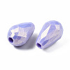 Spray Painted Acrylic Beads MACR-S280-04-6