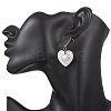 ABS Plastic Imitation Pearl Dangle Stud Earrings EJEW-JE06903-01-4