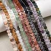 Heart Natural & Synthetic Mixed Gemstone Bead Strands G-L420-25-6mm-M-1