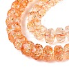 Crackle Transparent Glass Beads Strands GLAA-N068-03A-13-3