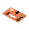Rectangle Paper One Pair Earring Display Cards with Hanging Hole CDIS-C004-04D-3