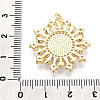 Brass Micro Pave Clear Cubic Zirconia Pendants KK-N268-64G-3