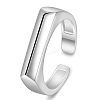 SHEGRACE Rhodium Plated 925 Sterling Silver Cuff Rings JR780A-1