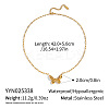 304 Stainless Steel Bowknot Pendant Paperclip Chain Necklaces for Women WQ2768-6