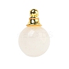 Natural Quartz Crystal Perfume Bottle Pendants G-K338-22G-03-1
