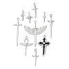 10Pcs 304 Stainless Steel Pendants STAS-P432-11P-1