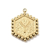 201 Stainless Steel Pendants STAS-R227-01Y-G-1