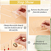 Detachable Acrylic 5 T-Bar Earrings Display Risers EDIS-FG0001-54-4
