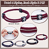 8Pcs 4 Colors Braided Rope Polyester Cord Bracelets BJEW-UN0001-55-3