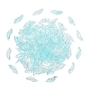 100Pcs Baking Paint Transparent Glass Pendants GLAA-YW0004-82D-1