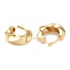 Rack Plating Brass Twist Ring Hoop Earrings for Women EJEW-L231-70G-2