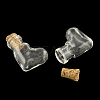 Boot Glass Bottle for Bead Containers AJEW-R045-10-1