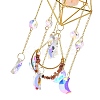 Iron & Natural Rose Quartz Hanging Suncatchers HJEW-F024-02A-3