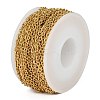 Ion Plating(IP) 304 Stainless Steel Textured Cable Chains CHS-H012-01G-5