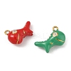 304 Stainless Steel Enamel Pendants STAS-P396-20G-M-2