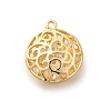 Brass with Cubic Zirconia Pendants KK-E792-28G-02-1