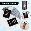 10Pcs Moon & Letter Alloy Watch Band Charms FIND-NB0003-20-4