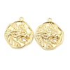 Brass Micro Pave Cubic Zirconia Pendants KK-P258-19G-01-1