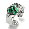 304 Stainless Steel Open Cuff Rings RJEW-C079-18P-2