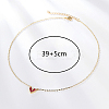 Golden Brass Heart Pendant Necklace for Women LS-WZ0134-3-1-2