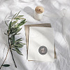Brass Wax Seal Stamp with Handle AJEW-WH0184-0964-3