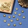 30Pcs Ion Plating(IP) 304 Stainless Steel Bead Caps STAS-YW0003-29-4