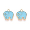Alloy Enamel Charms PALLOY-T092-31G-04-1