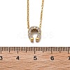 304 Stainless Steel Crystal Rhinestone Pendant Cable Chain Necklaces for Women LS-NJEW-C062-01B-G-5
