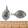 Natural Green Aventurine Pendants G-Q158-02F-3