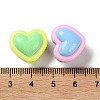 Two Tone Opaque Acrylic Beads X-SACR-I005-08C-3