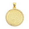 Brass with Cubic Zirconia Pendants X-KK-K332-16A-G-01-1