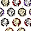 12Pcs 6 Colors Alloy Enamel Pendants FIND-FS0003-81-3