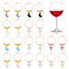 Alloy Enamel Wine Glass Charms AJEW-AB00152-1