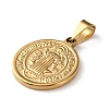 201 Stainless Steel Pendants STAS-U053-08F-G-2