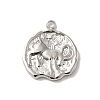 304 Stainless Steel Pendants STAS-B074-08P-12-1