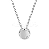 SHEGRACE Simple Design Rhodium Plated 925 Sterling Silver Necklace JN461A-1