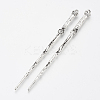 Tibetan Style Alloy Hair Stick Findings X-TIBE-Q083-002AS-RS-1
