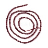 Transparent Glass Beads Strands GLAA-C019-01A-17-2
