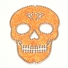 Skull Rhinestone Patches DIY-WH0199-35B-2