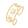 304 Stainless Steel Enamel Cuff Bangles for Women LS-BJEW-D306-06G-2