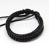 Trendy Unisex Casual Style Imitation Leather and Leather Bracelets LS-X-BJEW-L302-01-1
