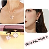 10Pcs 10 Styles Light Gold Plated Alloy Enamel Pendants ENAM-YW0006-29-6